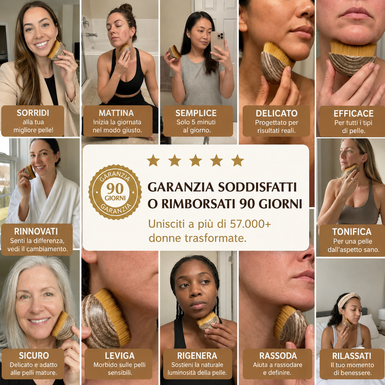 57.000+ donne hanno scelto Klenta · Garanzia 90 giorni